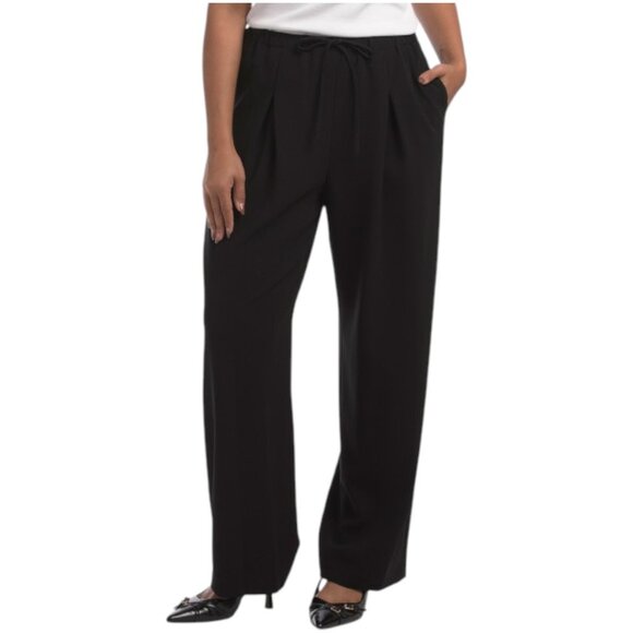 THEORY Pleated Casual Pants In Admiral Crepe - Picture 1 of 2